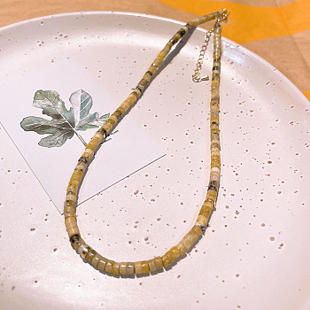 Natural Sodalite Heishi Graduated Beaded Necklaces