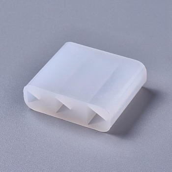 Silicone Molds, Resin Casting Molds, For UV Resin, Epoxy Resin Jewelry Making, Triangular Prism, White, 37x44x14mm