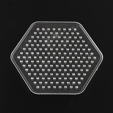 Hexagon ABC Plastic Pegboards used for 5x5mm DIY Fuse Beads(DIY-Q009-12)-2