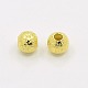 Brass Textured Beads(EC247-G)-2