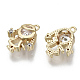 Brass Micro Pave Cubic Zirconia Charms(KK-N232-47-NF)-2