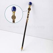 Natural Lapis Lazuli Twelve Constellation Magic Wand, Cosplay Magic Wand, for Witches and Wizards, Libra, 300mm(PW-WG31255-09)