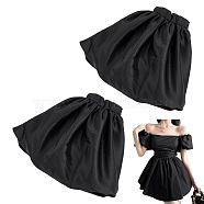 Polyester Stretch Short Oversleeves for Women, Black, 200x270x40mm(AJEW-WH0542-011)