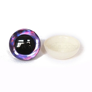Half Round ABS Plastic Doll Craft Eyes, Safety Eyes, with Spacer, Dark Orchid, 16mm(PW-WG10432-23)