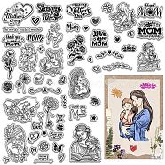 3Pcs 3 Styles Mother's Day Theme Custom PVC Plastic Clear Stamps, for DIY Scrapbooking, Photo Album Decorative, Cards Making, Heart, 160x110x3mm, 1pc/style(DIY-WH0619-0016)