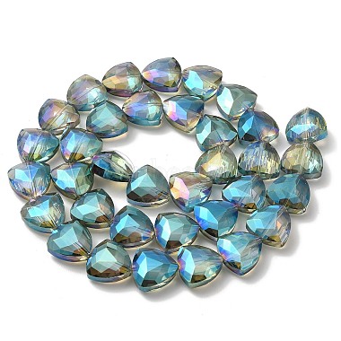 Electroplate Crystal Glass Triangle Beads Strands(EGLA-F068-M)-2