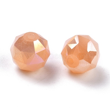 Perles en verre opaque galvanoplastique(EGLA-B003-02A-07)-4