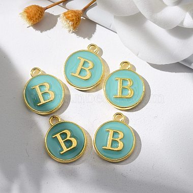 Golden Plated Alloy Enamel Charms(ENAM-S118-05B)-5