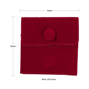 6Pcs 6 Colors Square Velvet Jewelry Bags(TP-LS0001-05)-3
