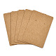 Rectangle Kraft Paper One Pair Earring Display Cards with Hanging Hole(CDIS-YWC0001-02)-1