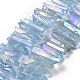 Natural Quartz Crystal Points Beads Strands(G-K181-B25)-1