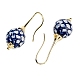 Round Porcelain Dangle Earrings(EJEW-G398-09)-2