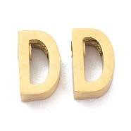 Ion Plating(IP) 304 Stainless Steel Charms, Alphabet, Golden, Letter.D, 8x5x3mm, Hole: 1.8mm(STAS-K216-41D-G)