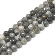 Natural Hawk's Eye Beads Strands, Eagle Eye Stone, Round, 10mm, Hole: 1mm, about 38pcs/strand, 14.80~14.96 inch(37.6~38cm)(G-S300-110-10mm)