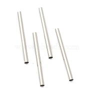 304 Stainless Steel Tube Beads, Stainless Steel Color, 25x2mm, Hole: 1.5mm(STAS-H158-A03-P)