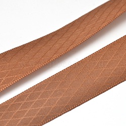Polyester Grosgrain Ribbons for Gift Packing, Chocolate, 5/8 inch(16mm), about 100yards/roll(91.44m/roll)(SRIB-L017-016-847)