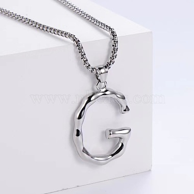 Letter G Stainless Steel Necklaces