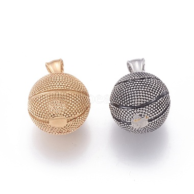 Mixed Color Sports Goods Stainless Steel Pendants