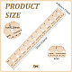 Pine Wood Plant Seed Spacing and Interval Rulers(AJEW-WH0083-101A)-2