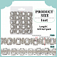 1 Yard Rectangle Iron Rhinestone Strass Chains(CH-FG0001-02B)-2