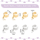 8Pcs 4 Style 304 Stainless Steel Open Cuff Rings Set(RJEW-AB00011)-3