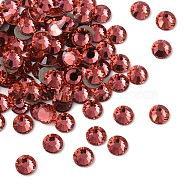 Preciosa&reg Crystal Hotfix Flatback Stones, Czech Crystal, Round(438 11 612 Chaton Rose VIVA 12 &reg), 90350 Padparadscha, SS8(2.3~2.5mm)(Y-PRC-HSS8-90350)