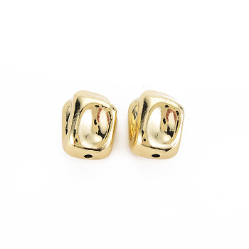 Rack Plating Alloy Beads, Cadmium Free & Nickel Free & Lead Free, Nuggets, Light Gold, 13.5x11x8.5mm, Hole: 1.5mm