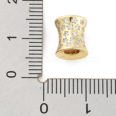 Rack Plating Brass Micro Pave Cubic Zirconia Beads(KK-P247-16A-G)-3