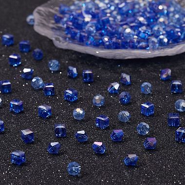 360 pièces 3 brins de perles de verre électrolytiques de style(EGLA-SZ0001-25B)-3