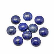 Natural Lapis Lazuli Cabochons, Dyed, Half Round/Dome, 12x5mm(G-R416-12mm-33)