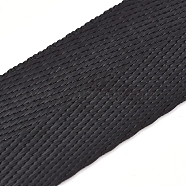Nylon Ribbons, Herringbone Weave Ribbon, Saddle Brown, 1 inch(25mm), about 2m/strand(NWIR-WH0009-09E)