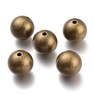 CCB Plastic Beads, Round, Antique Bronze, 21.5mm, Hole: 3.5mm(CCB-J033-11AB)