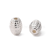 Tibetan Style Alloy Beads, Lead Free & Cadmium Free & Nickel Free, Silver Color, Oval, 7x5mm, Hole: 1mm(K08NM022)