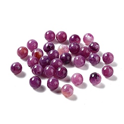 Acrylic Imitation Gemstone Beads, Round, Dark Orchid, 10mm, Hole: 2mm(X-OACR-R029-10mm-21)