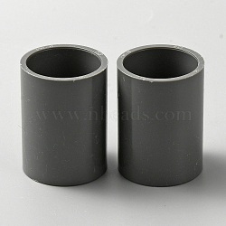 PVC Plastic Water Pipe Straight Connectors, Gray, 40x29.5mm, Hole: 25mm(FIND-WH0137-15B-01)