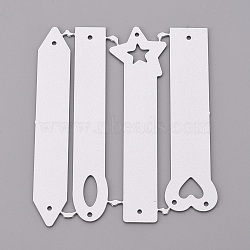 Rectangle Frame Carbon Steel Cutting Dies Stencils, for DIY Scrapbooking/Photo Album, Decorative Embossing DIY Paper Card, Matte Platinum Color, 72x60x1mm(DIY-F050-24)