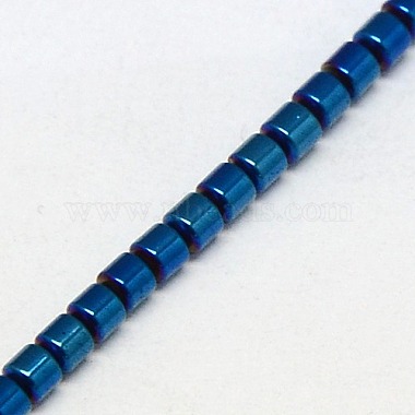 Electroplate Non-magnetic Synthetic Hematite Beads Strands(G-J163-3x3mm-03)-3