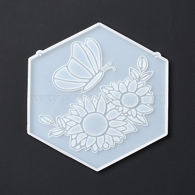 DIY Hexagon Shape Pendant Decoration Food-grade Silicone Molds(SIMO-D002-03B)-3