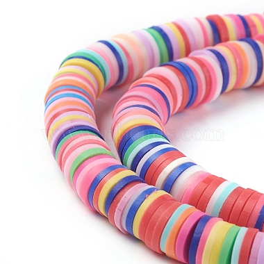 Handmade Polymer Clay Bead Spacers(X-CLAY-R067-8.0mm-M1)-2
