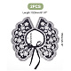 Detachable Fibre Lady's Flower Pattern Embroidered False Collars(AJEW-WH0347-09)-2