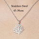 201 Stainless Steel Tree Pendant Necklace(NJEW-OY001-67)-3