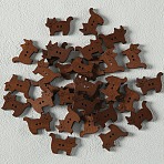 Sanders Wood 2-Hole Buttons, Cat Shape, 20x30mm, Hole: 2mm(PW-WGA47B9-06)