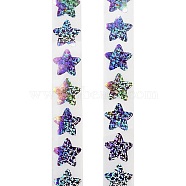 Self-Adhesive Paper Gift Tag Stickers, for Party, Decorative Presents, Star, Medium Orchid, 27mm, 500pcs/roll(AJEW-Z030-02A)