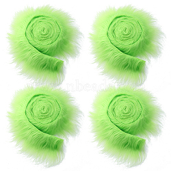 Artificial Wool Fabric for Christmas, Festive & Party Decoraions, Pale Green, 1500x50x1.5mm(BJEW-WH0515-12D)