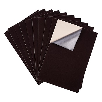 Jewelry Flocking Cloth, Self-adhesive Fabric, Black, 40x28.9~29cm