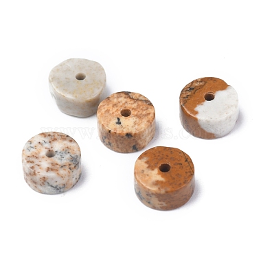 Chapelets de perles en jaspe avec images naturelles(G-Z006-C28)-3
