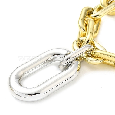 colliers à pendentif ovale en aluminium(NJEW-P289-01G)-3