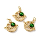 Rack Plating Brass Cubic Zirconia Pendants(KK-D074-22G)-2