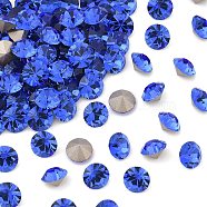 Preciosa&reg MAXIMA Crystal Round Stones, Czech Crystal, Dura Foiling, Round(431 11 615 Chaton), 30050 Sapphire, SS10/PP21(2.7~2.9mm)(Y-PRC-RBSS10-30050)