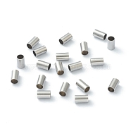 304 Stainless steel Spacer Beads, Tube, Stainless Steel Color, 5x3mm, Hole: 2.5mm(STAS-B006-20P)